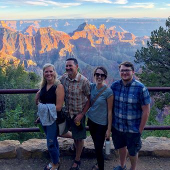 The Van Valkenburg Family at the Grand Canyon